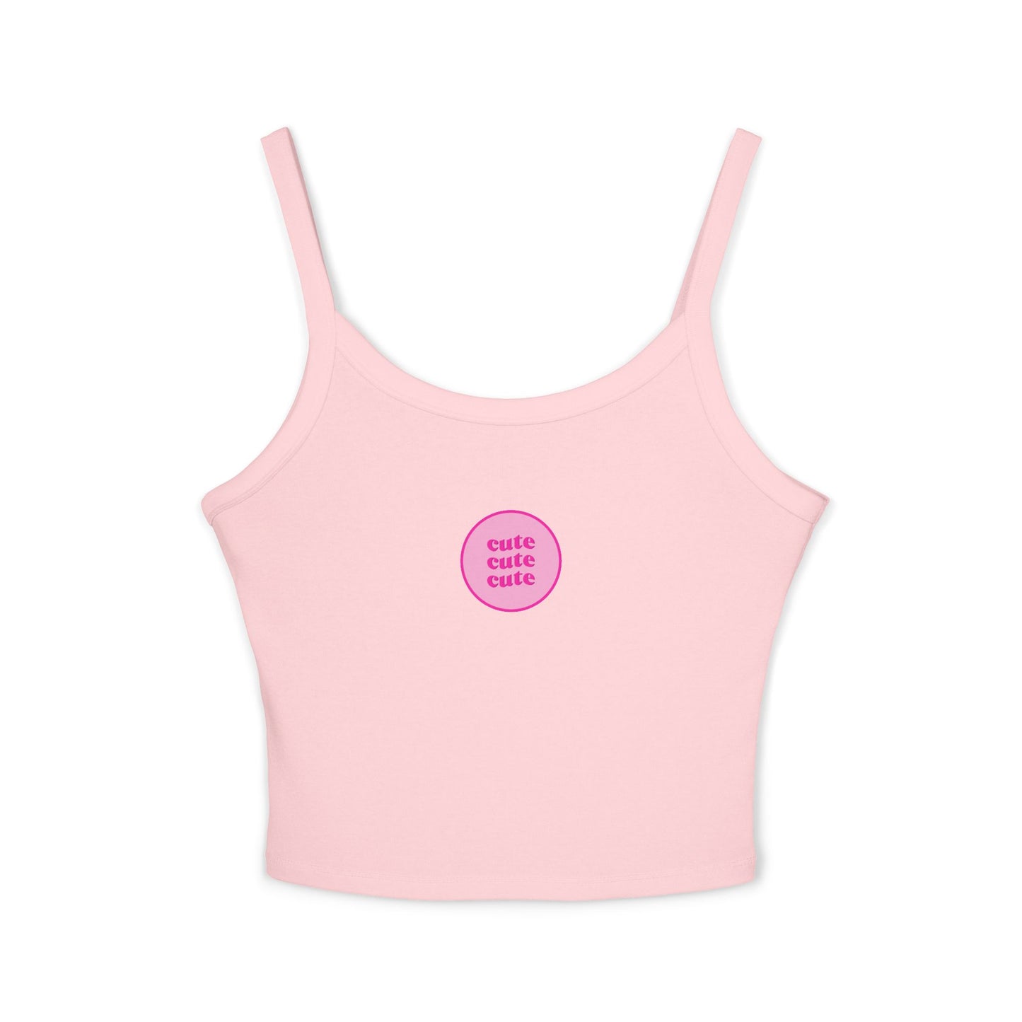 Y2K Spaghetti Strap Tank Top - CUTE