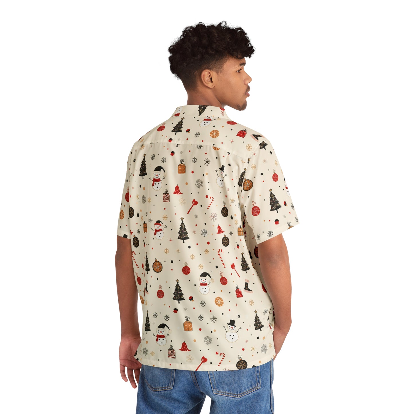 Snowman Christmas Men's Hawaiian Shirt