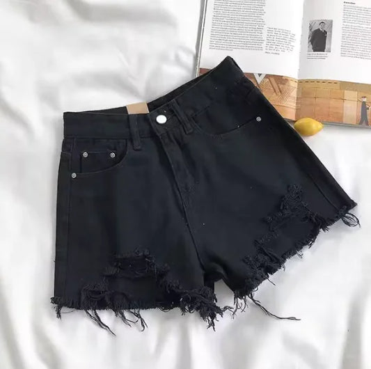 Renee High Waist Denim Shorts