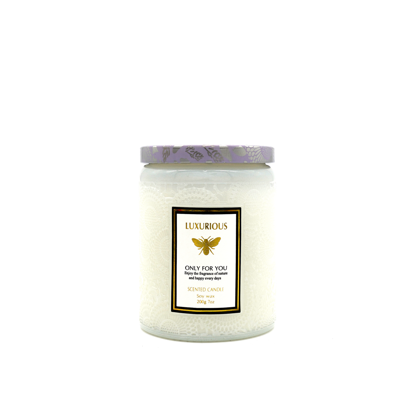 Faubourg Embossed Scented Candle - Silk Flowers