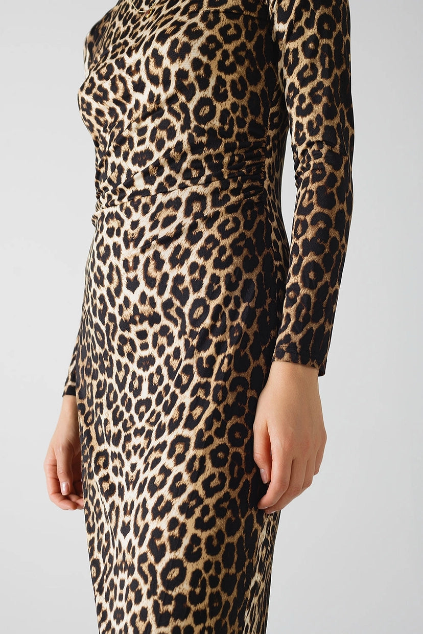 Leopard Print Spandex Dress