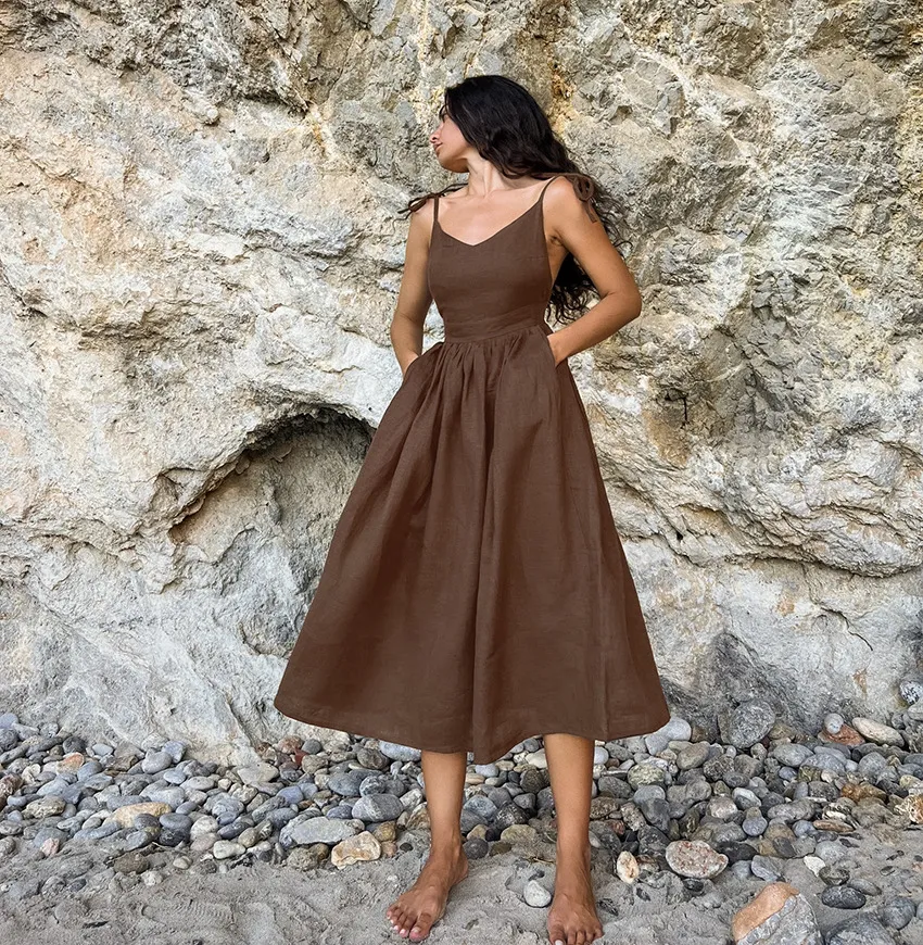 Brianna Vacation Midi Dress