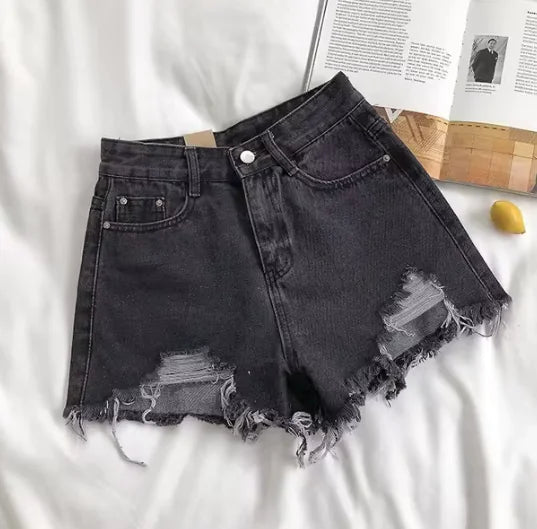 Renee High Waist Denim Shorts