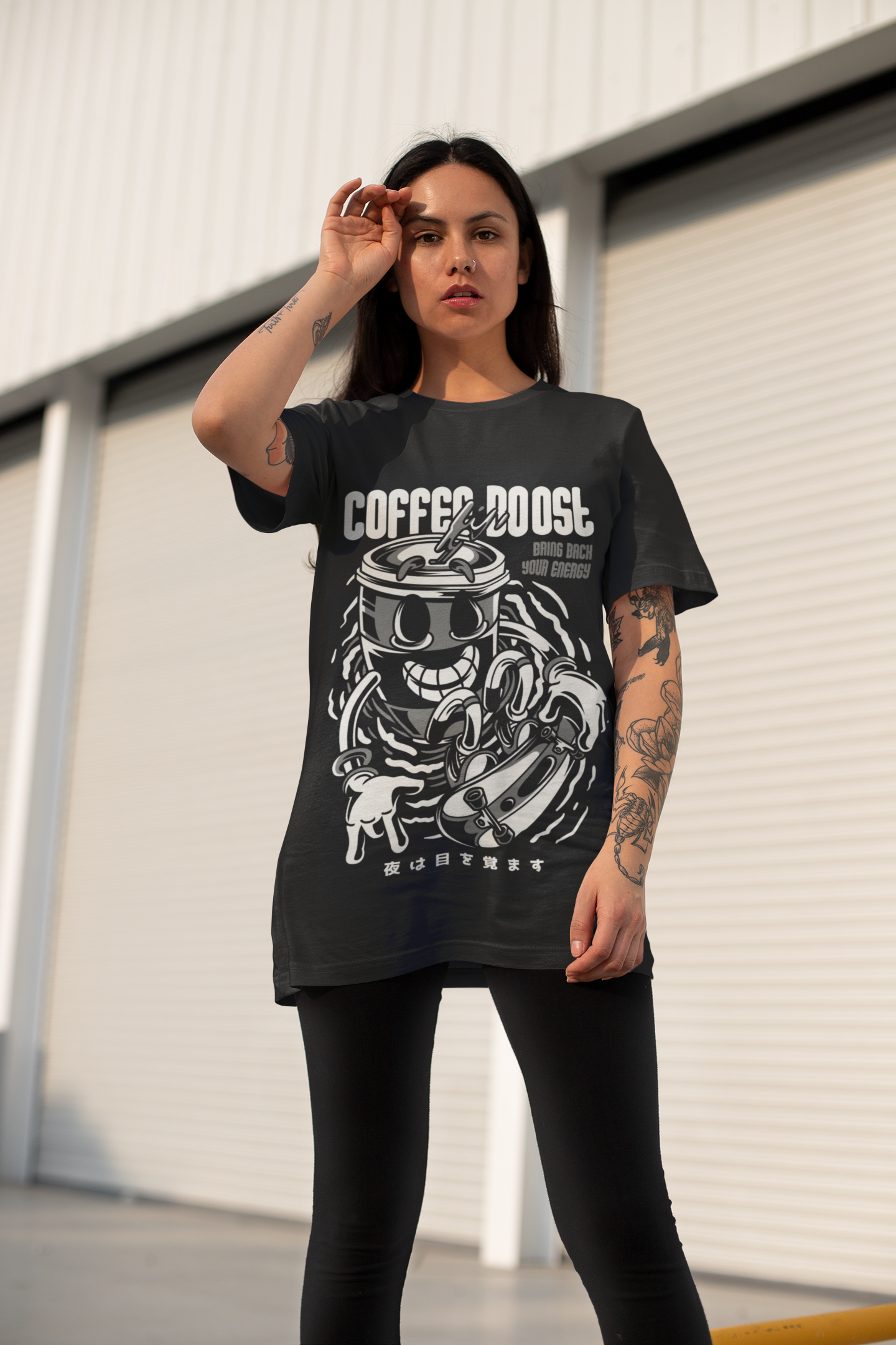 COFFEE BOOST Unisex Loose Fit T-Shirt